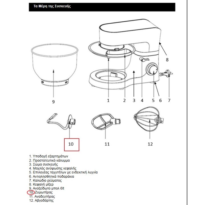 Αναδευτήρας κουζινομηχανής IZZY original