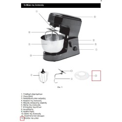 Καπάκι μπόλ για κουζινομηχανή IZZY original IZZY KKBL0001