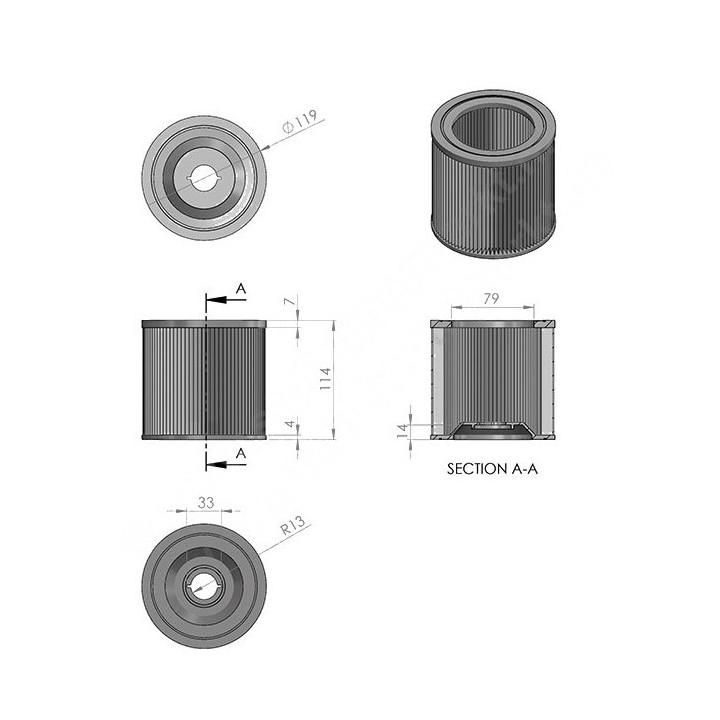 Φίλτρο στρόγγυλο ηλεκτρικής σκούπας KARCHER  SKFIL0049