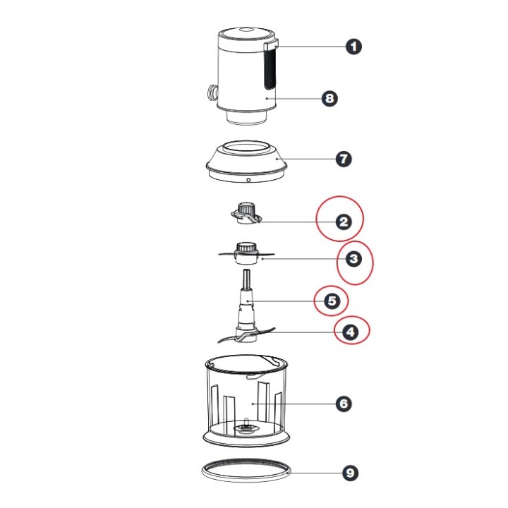 Μαχαίρι τριπλό κοπτηρίου IZZY original