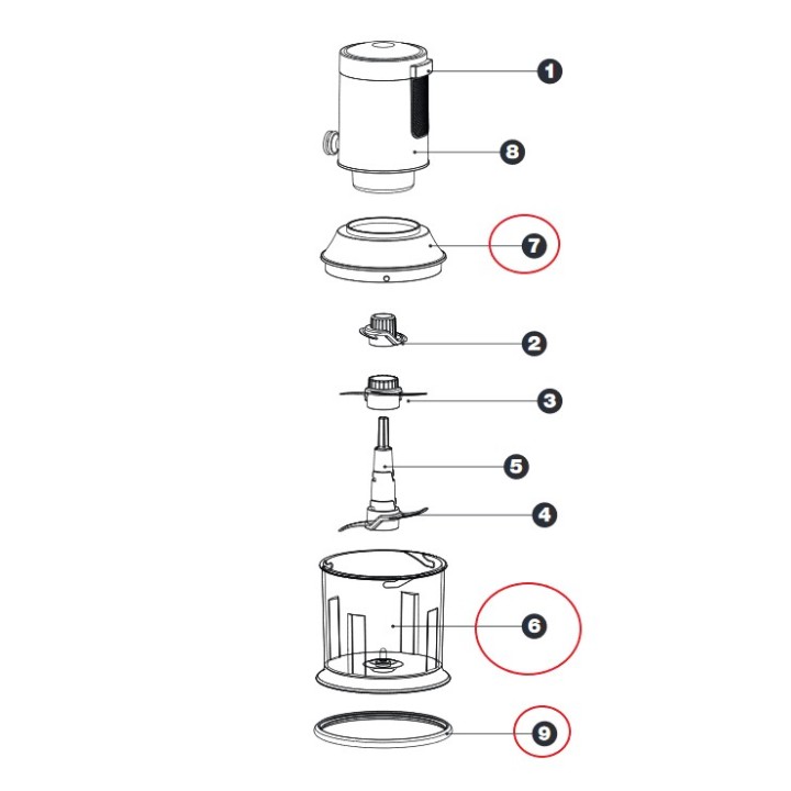 Μαχαίρι τριπλό κοπτηρίου IZZY original