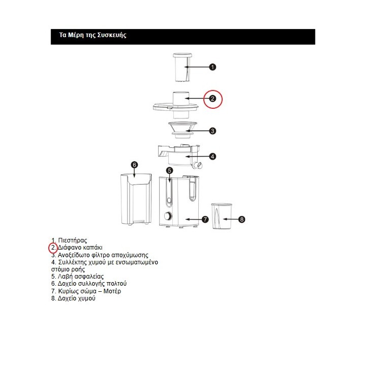 Διάφανο καπάκι αποχυμωτή  IZZY original