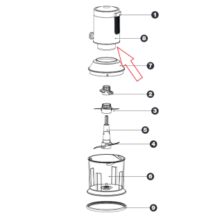 Γρανάζια σετ τριών κοπτήριου PYREX original IZZY MULGR0006