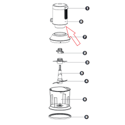 Γρανάζια σετ τριών κοπτήριου PYREX original IZZY MULGR0006