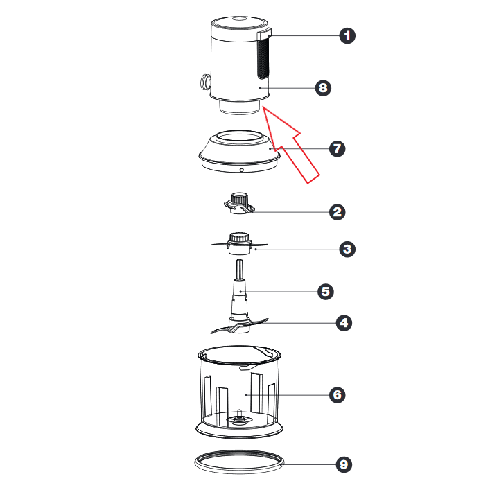 Γρανάζια σετ τριών κοπτήριου PYREX original IZZY MULGR0006