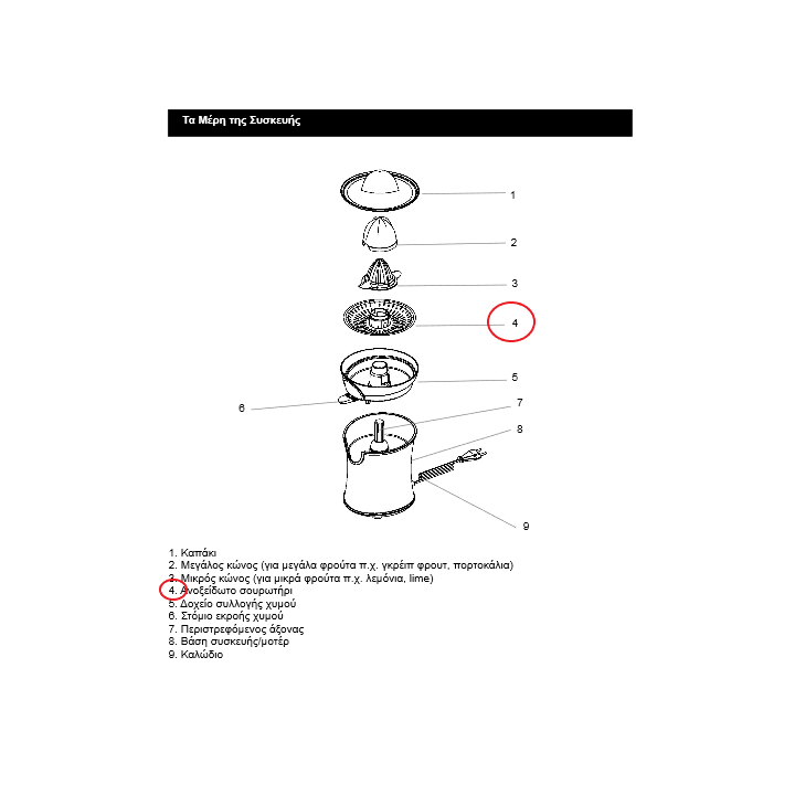 Φίλτρο (σουρωτήρι) ανοξείδωτο λεμονοστίφτι (στυπτήριου) IZZY original