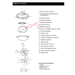 Βαλβίδα ασφαλείας χύτρας ταχύτητος IZZY MOULINEX (NATURA) original