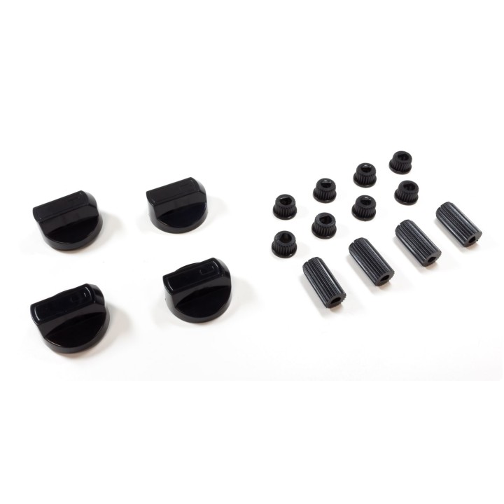 Κουμπί γενικής  χρήσης μαύρο με τρεις προσαρμογές μήκους και οπής