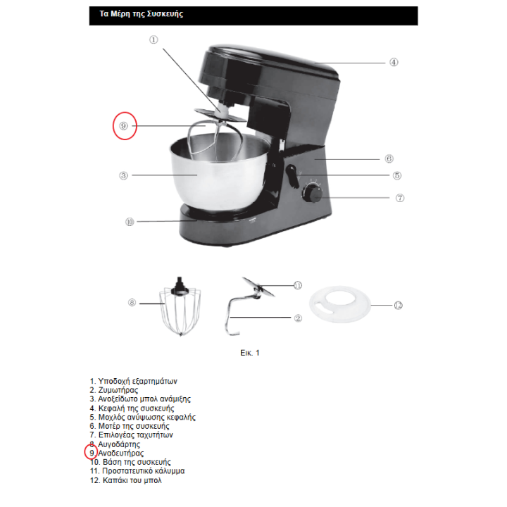 Αναδευτήρας κουζινομηχανής IZZY original