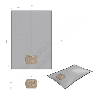 Σακούλα ηλεκτρικής σκούπας βαρέλι EINHELL/KARCHER/AQUAVAC/THOMAS/ΓΕΝΙΚΗΣ ΧΡΗΣΗΣ