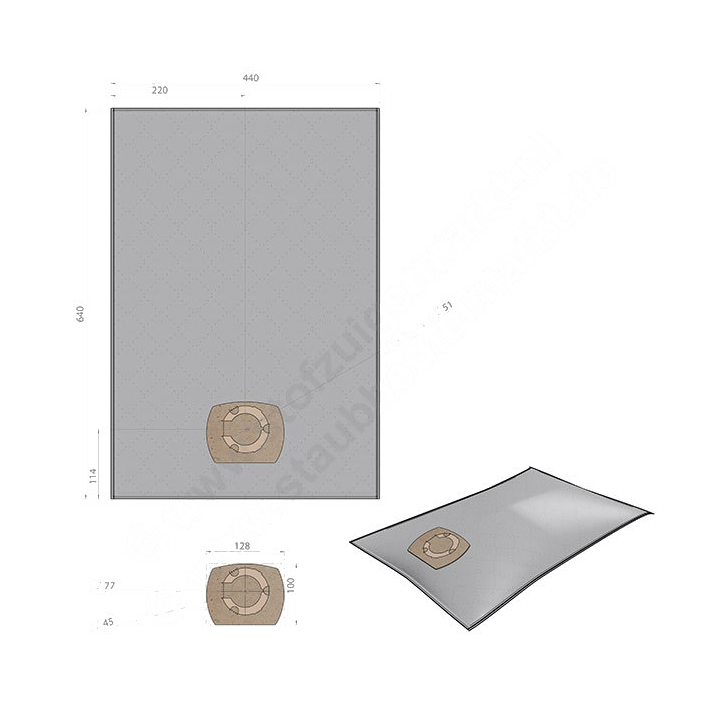 Σακούλα ηλεκτρικής σκούπας βαρέλι EINHELL/KARCHER/AQUAVAC/THOMAS/ΓΕΝΙΚΗΣ ΧΡΗΣΗΣ