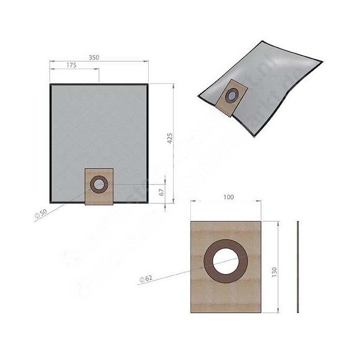 Σακούλα ηλεκτρικής σκούπας FAKIR/HAKO  SAK0850