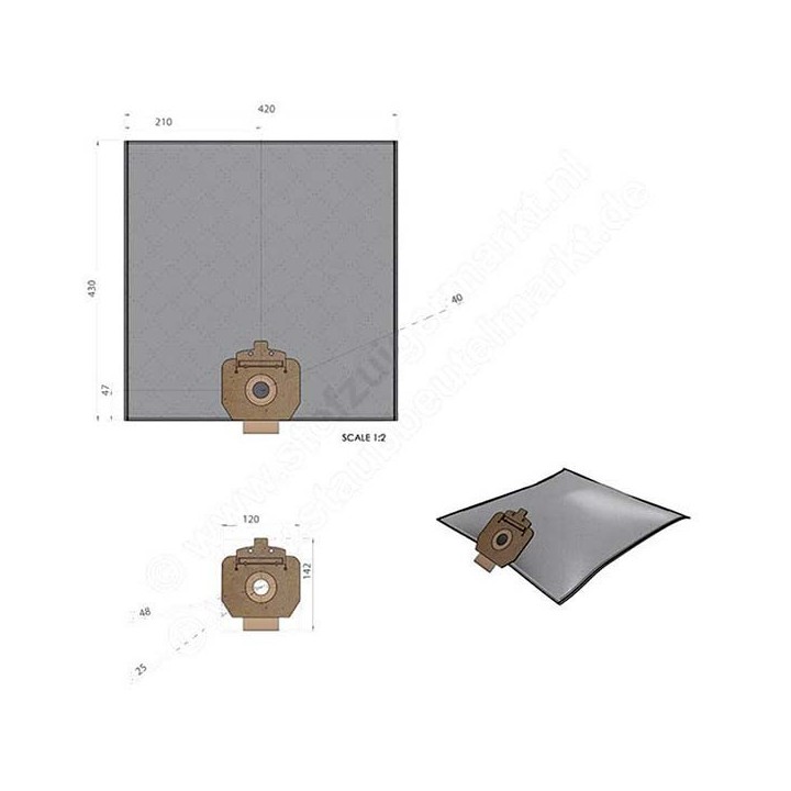 Σακούλα ηλεκτρικής σκούπας CLEANFIX/COLOMBUS
