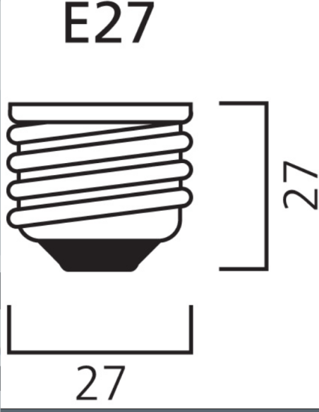 Λάμπα αλογόνου κοινή ECO 28W E27 A55