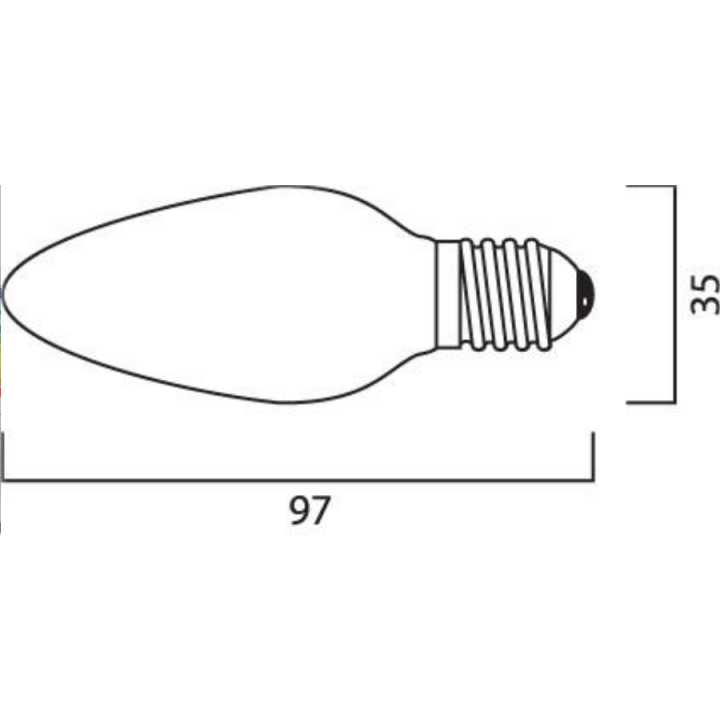 Λάμπα αλογόνου κερί ECO 28W E14 C35 EUROLAMP 147-88350