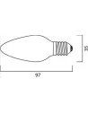 Λάμπα αλογόνου κερί ECO 42W E14 C35 EUROLAMP 147-88351