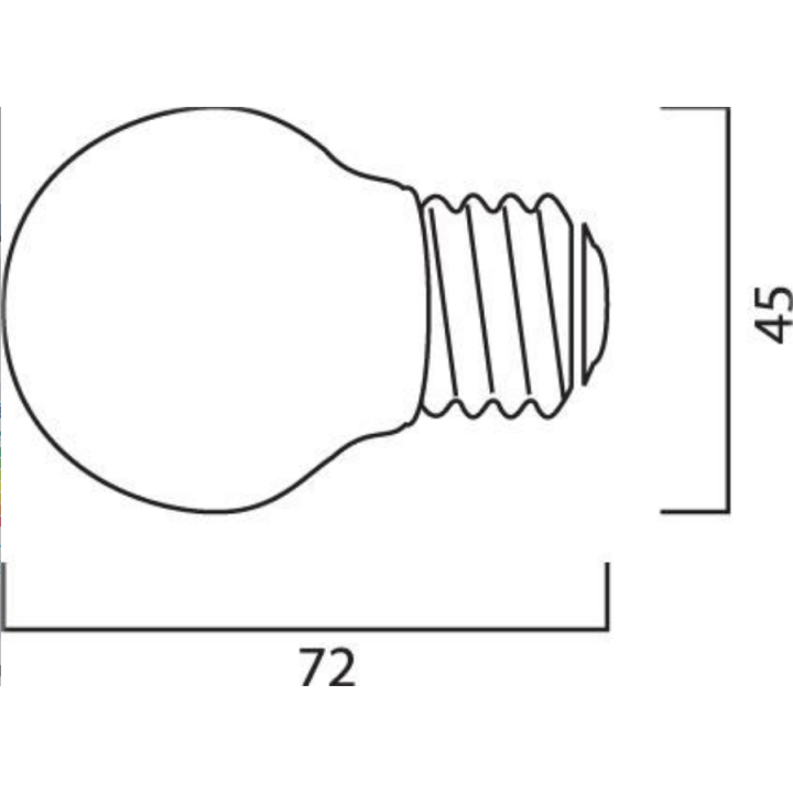 Λάμπα αλογόνου σφαιρική ECO 18W E14 G45 PHILIPS 18W E14 G45