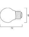 Λάμπα αλογόνου σφαιρική ECO 28W E27 G45 PHILIPS 147-88435