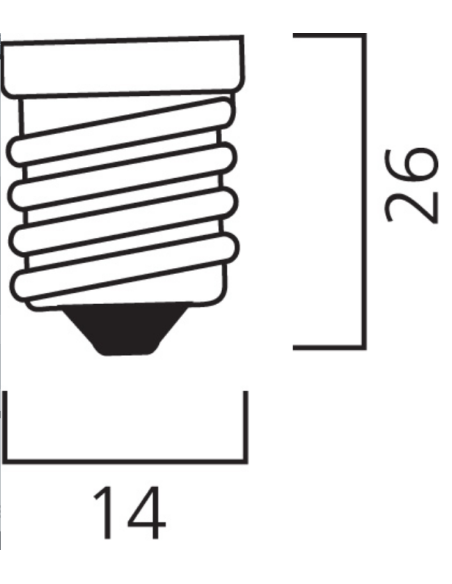 Λάμπα αλογόνου κερί με τσουνί ECO 28W E14 F35 EUROLAMP 147-88352