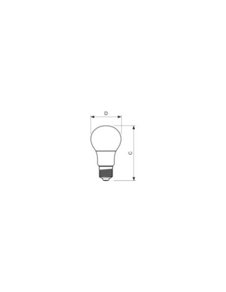 Λάμπα led 5W E27 A60 3000Κ