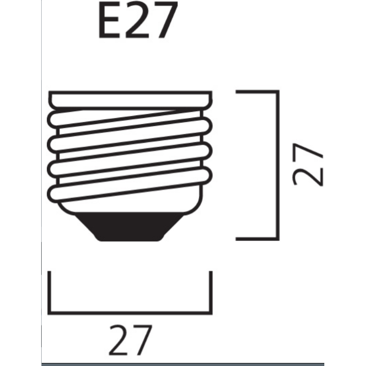 Λάμπα led γλόμπος 12W E27 Φ95 2700Κ