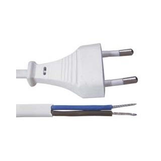 Καλώδιο τροφοδοσίας διπολικό λευκό ΓΕΝΙΚΗΣ ΧΡΗΣΗΣ