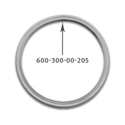 Λάστιχο νέου τύπου καπακιού χύτρας ταχύτητος 8 λίτρων FISSLER original FISSLER XITR0102